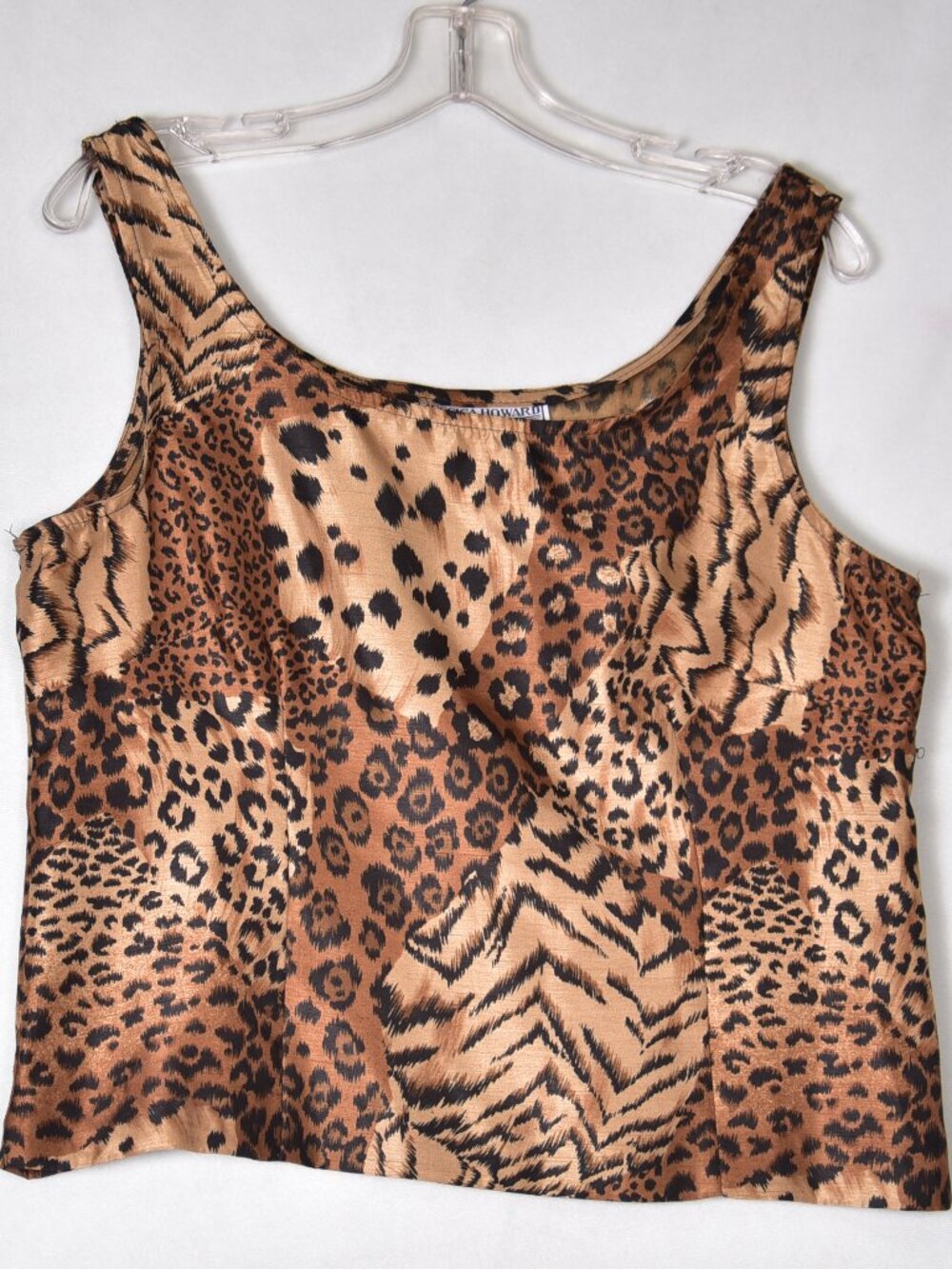 Jessica Howard Women's Animal Print Tank Top Blouse Size 12